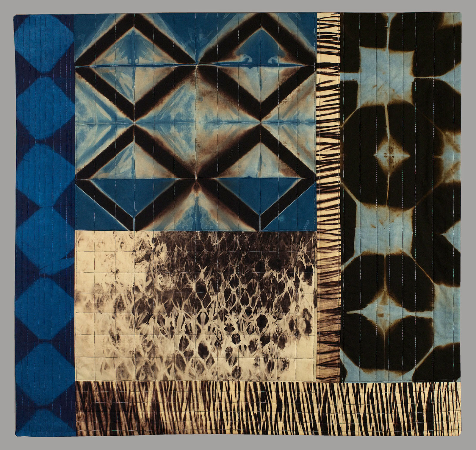 Shifting sands, Sapphire Skies: by Sandy Shelenberger (fiber artist)
